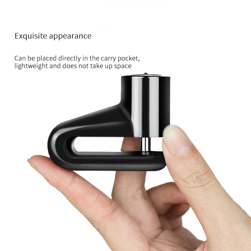 Description Picture 3 of itemBicycle Disc Brake Lock Anti Theft Wheel Disc Brake Lock for Electric Scooter Bicycle MTB Mountain Road Bike Padlock with 2 Keys