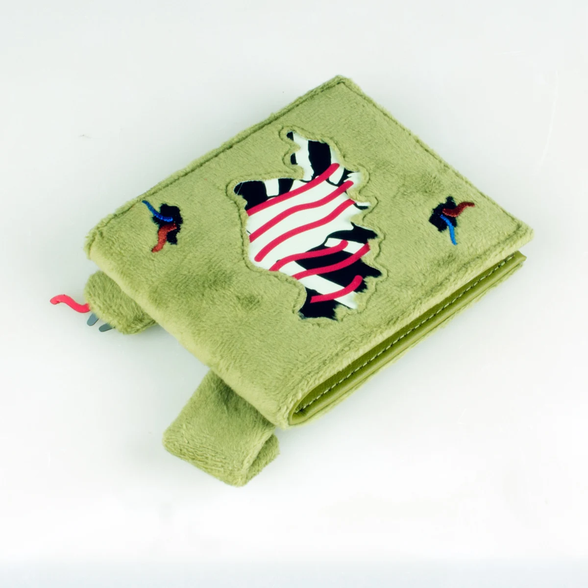 High-Quality 3D Stereo Bi-Fold Faux Fur Wallet Fashion Personalized Card Holder ID Card Slot