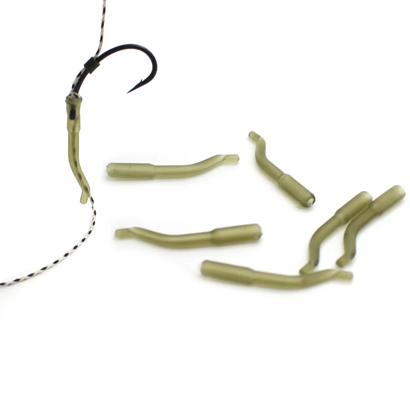 20 Pz Accessori Per La Pesca Alla Carpa Gancio Tubo Gomma Hair Rig Line Aligner Anti Groviglio Maniche Fit Posizionatore Per Attrezzatura Da Pesca All