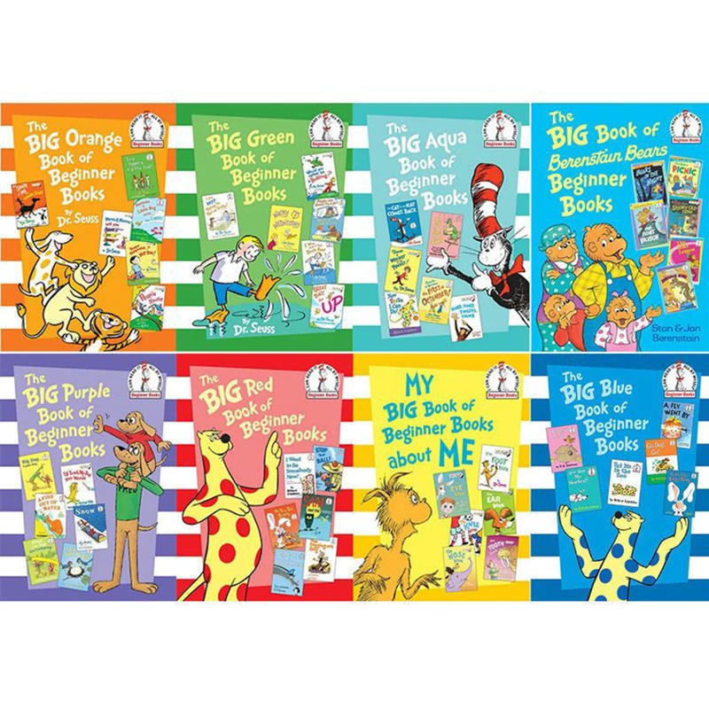 

8 English Dr Seuss Dr Seuss children's fun reading English books bedtime story Hardcover books