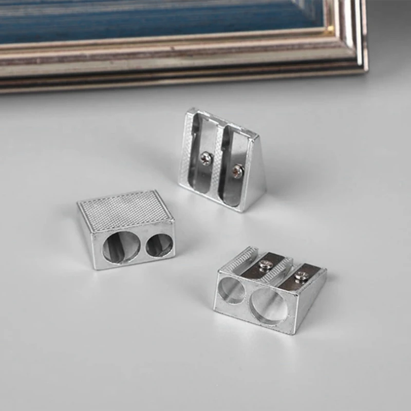 4Pcs Magnesium Pencil Sharpener Survival Multi-Function Magnesium Alloy Survival Pencil Sharpener Durable Easy Install