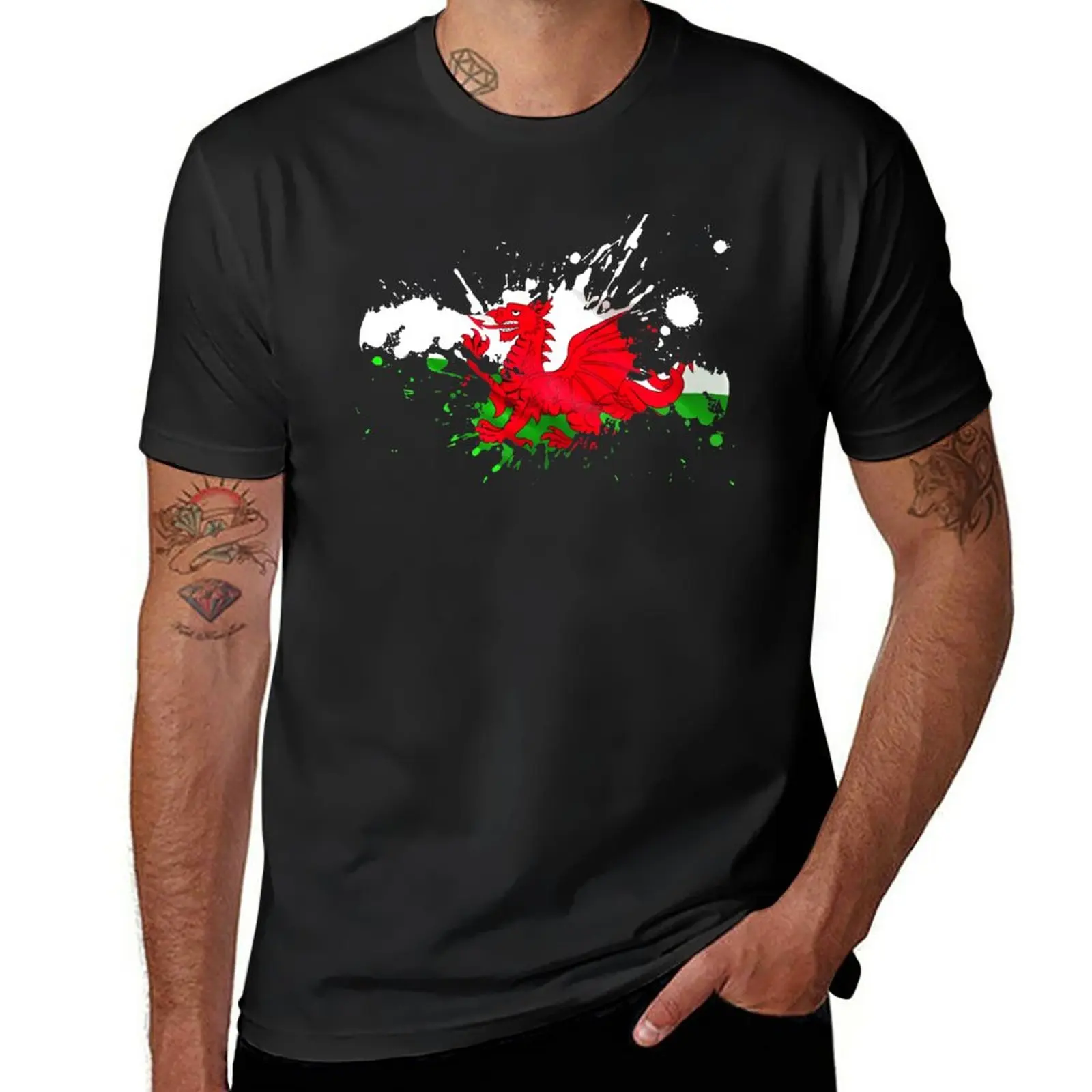

Wales Flag T-Shirt customs design your own for a boy oversized boys animal print t shirt for men