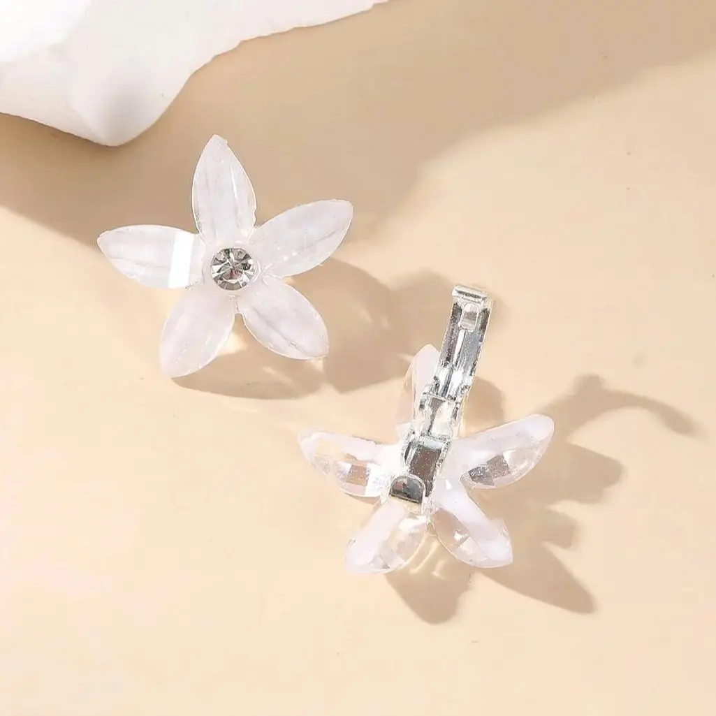 Hair Clip Braided Small Flower Hair Buttons Hairpin For Everyday Styling Suitable For Travel Mini Claw Accessories 10pcs