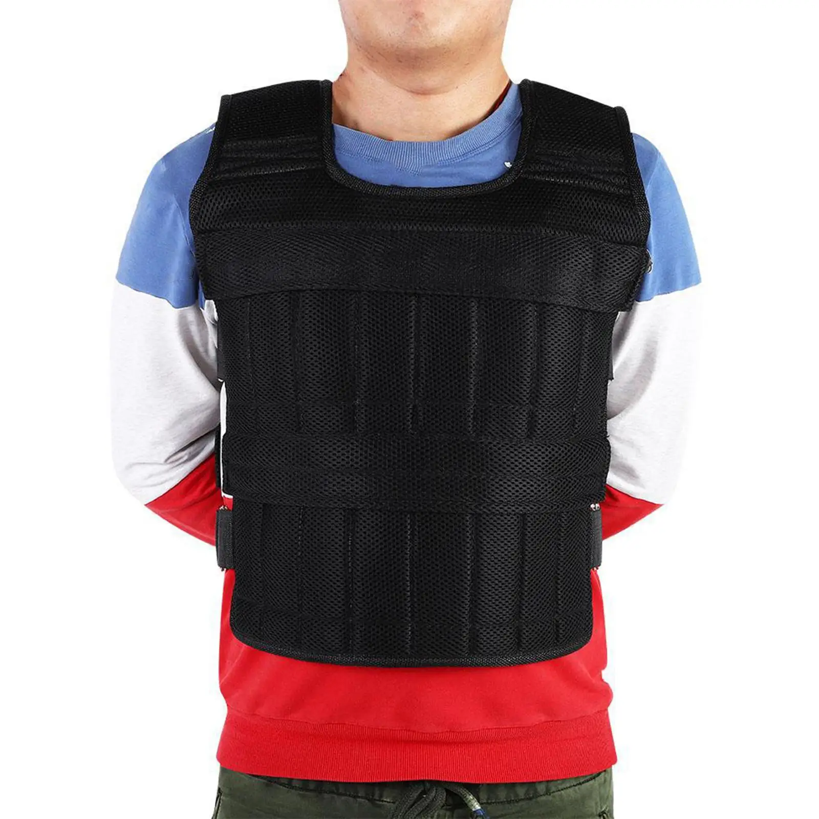 110lbs weight vest with 32 Pocket Adjustable Weight Strength Training Weight