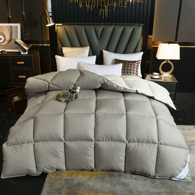 Down velvet quilt Spring Autumn Winter Comforter Four Seasons Blanket Single Double Core