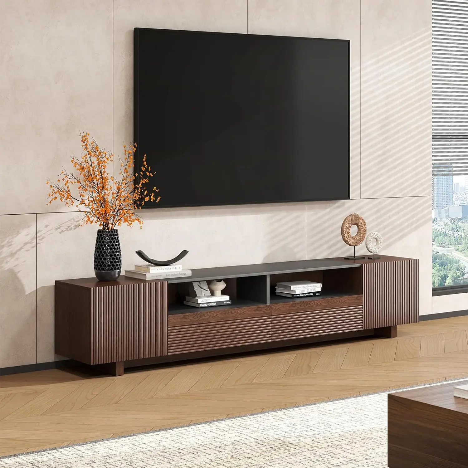 Wood TV Stand 5