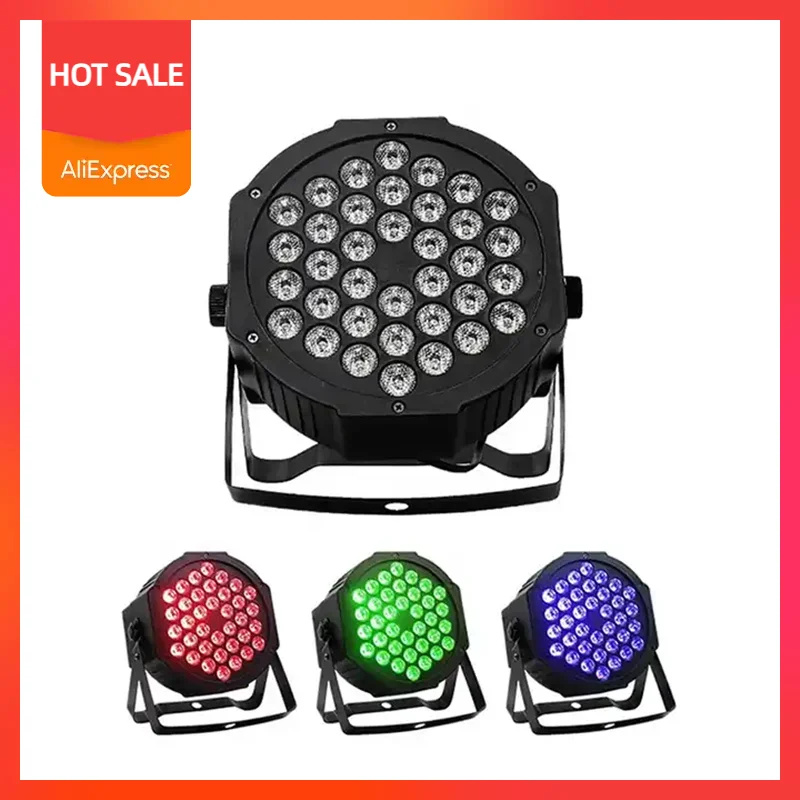 

Полноцветный DMX512 36x 1W светодиодный Flat Par Lights, управление Dmx, освещение для дискотеки