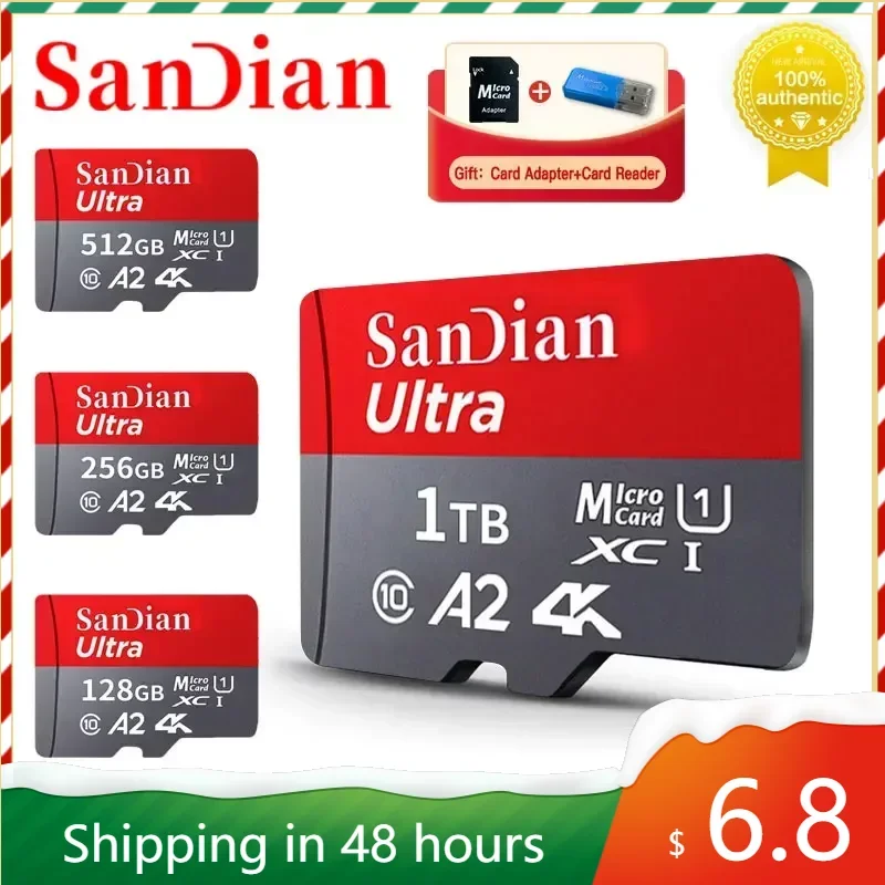 

Micro Memory Card 128GB 256GB Original SD Card 1TB 512GB High Speed Class10 Sd Memory Card Video Cards for Mobile Phone/Camera