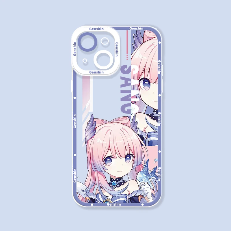 Elegant Shenhe-Inspired Shockproof Clear Phone Case