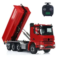 Gifts 1/14 RC Hydraulic 8x8 Roll On Off Full Dump Truck Remote Control Finished Dumper Car Sound Light Toy Tipper Model TH23682 1