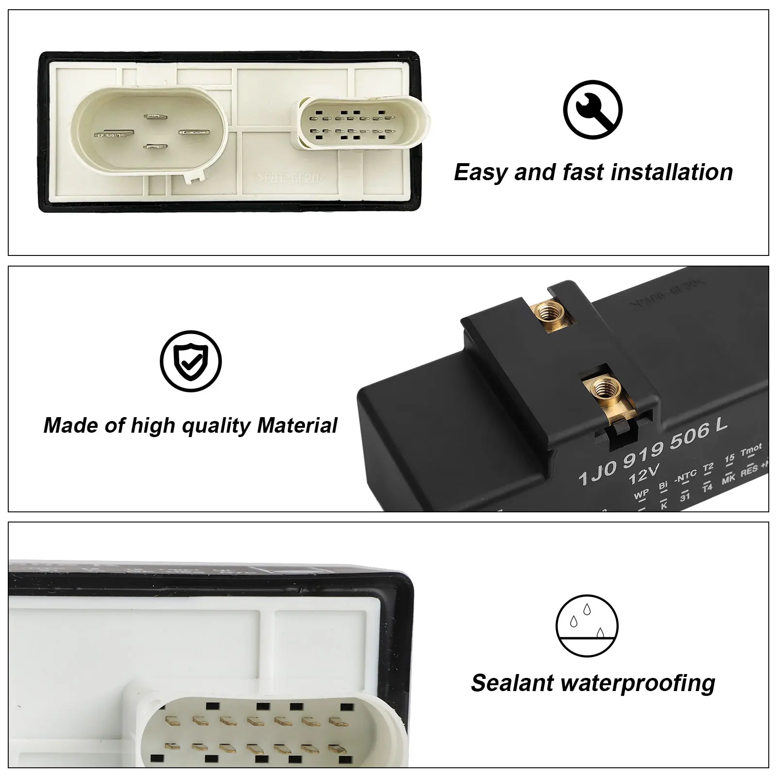 Relè Ventola Radiatore Per Golf MK4 E A3 - Ricambio 1J0919506K - Foto 5