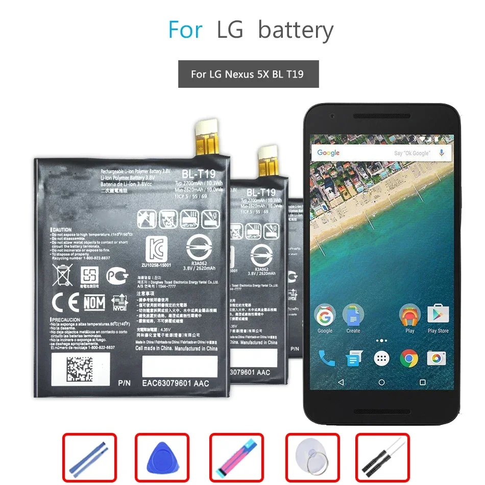Bl-T19 Batteria Del Telefono Per Lg Nexus 5X H790 Blt19 H791 H798 Bl T19 2700Mah Bateria