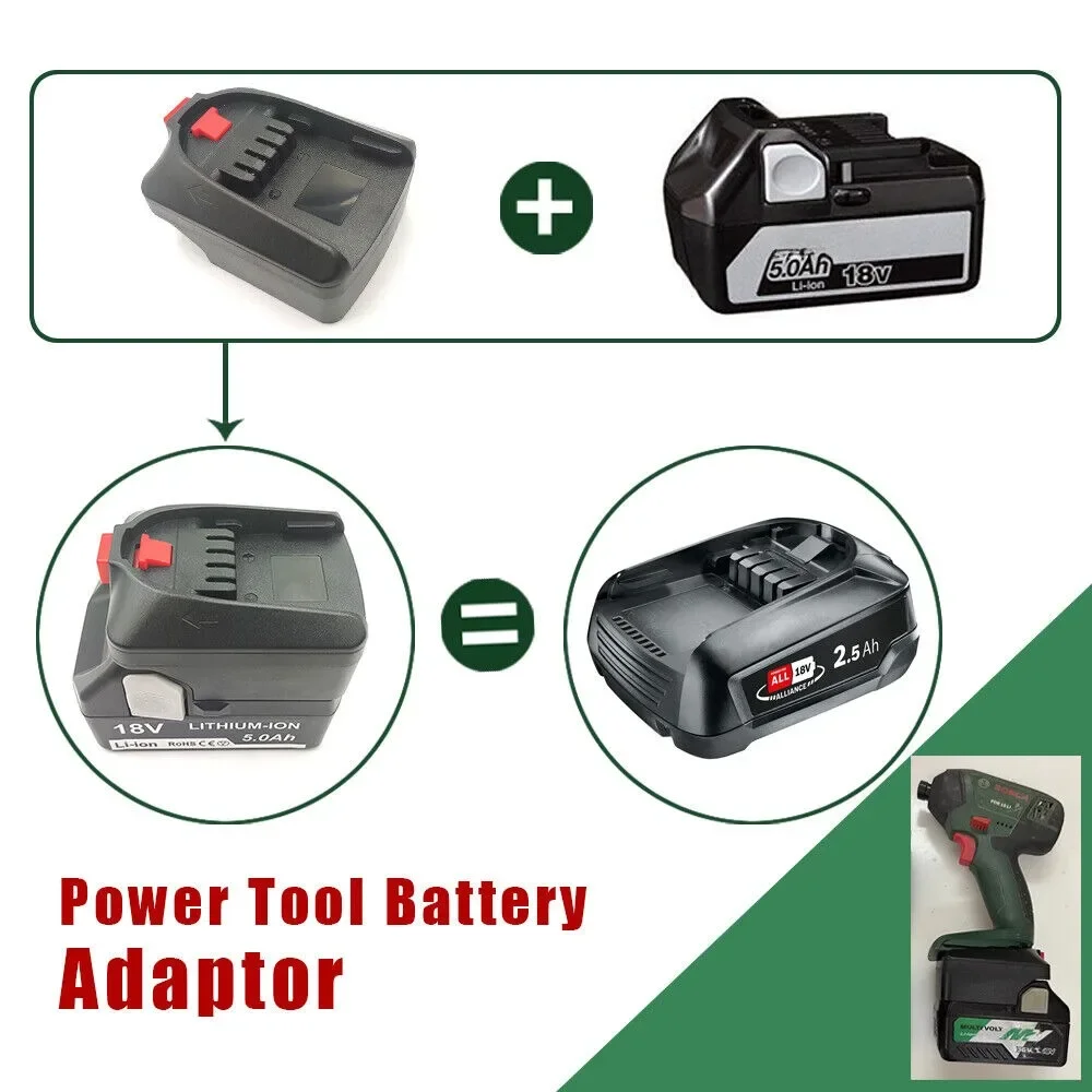 

Battery Adapter Converter For Hitachi For Hikoki 18V lithium Battery Convert to for Bosch PBA 18V lithium Battery Power tool