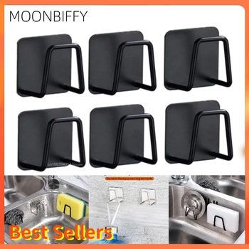 싱크 스폰지 랙 드레인 주방 스토리지 선반 스테인레스 스틸 와이어 볼 걸레 주최자 홀더 주방 건조 자기 접착제 cocina