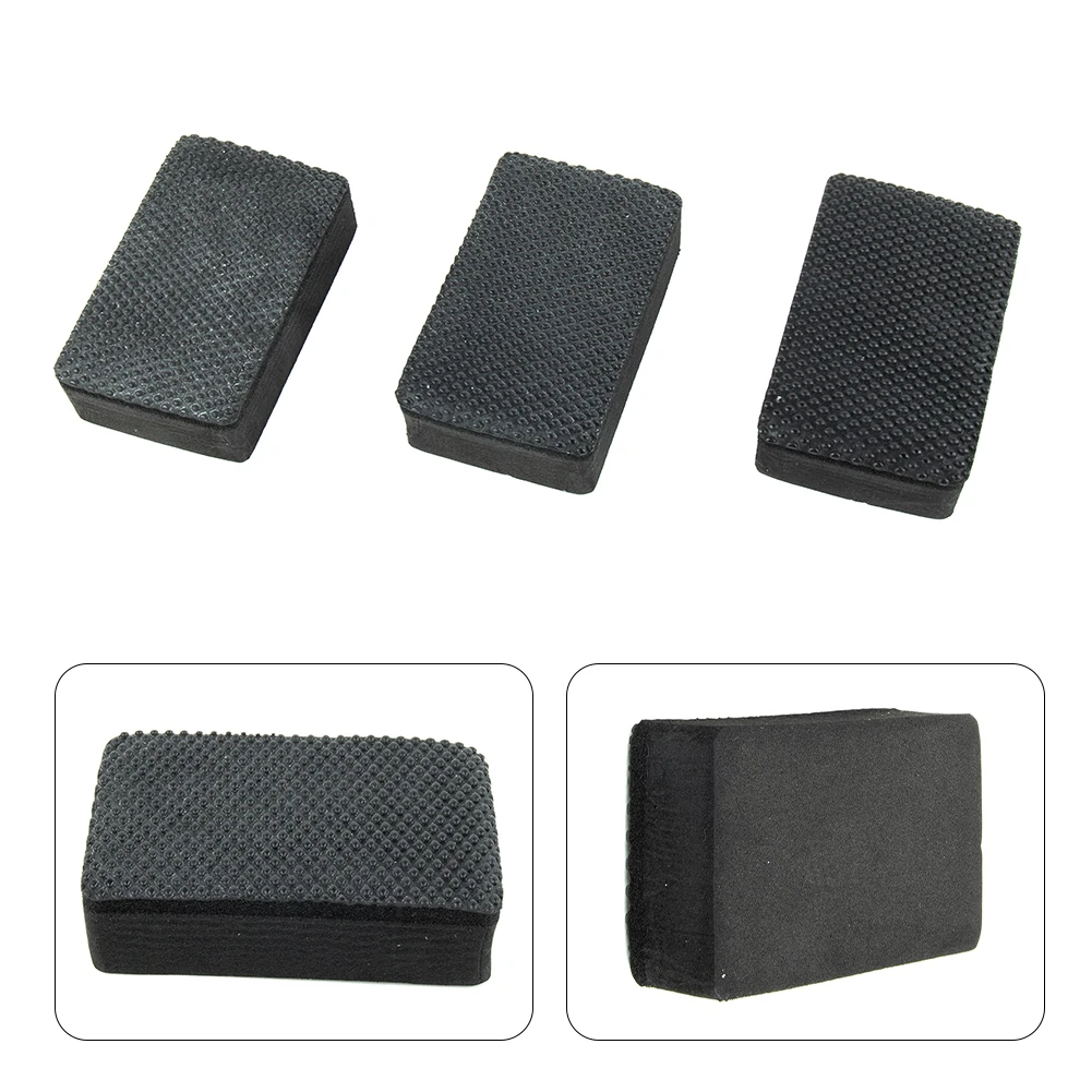 

3Pc Car Clay Bar Pad Sponge Block Cleaning Eraser Wax Polish Pad Tools Black Car Sponge 9*6*2.5cm Automotive Care