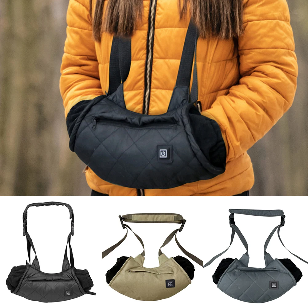 Smart Electric Heated Hand Warmer Muff Cold Weather Thermal Glove Waist