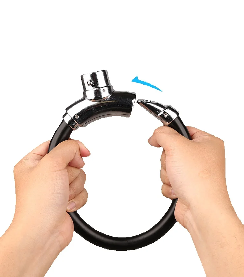 Lucchetto ad anello portatile antifurto per bicicletta con cavo per mountain bike_voghion.com