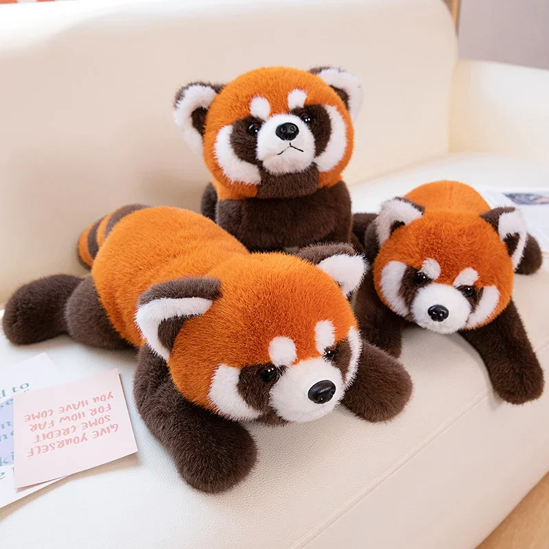 Realistic Lying Standing Raccoon Plush Dolls Stuffed Toys