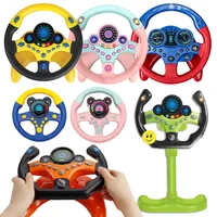 Electric Simulation Steering Wheel Toy With Light And Sound Educational Children Co-Pilot Children'S Car Toy Vocal Toy Gift 1