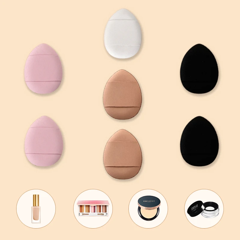 12/35pcs High-end Thick Version Finger Makeup PUFF Suitable for Base Makeup and Fixing Makeup Portable and Practical 3