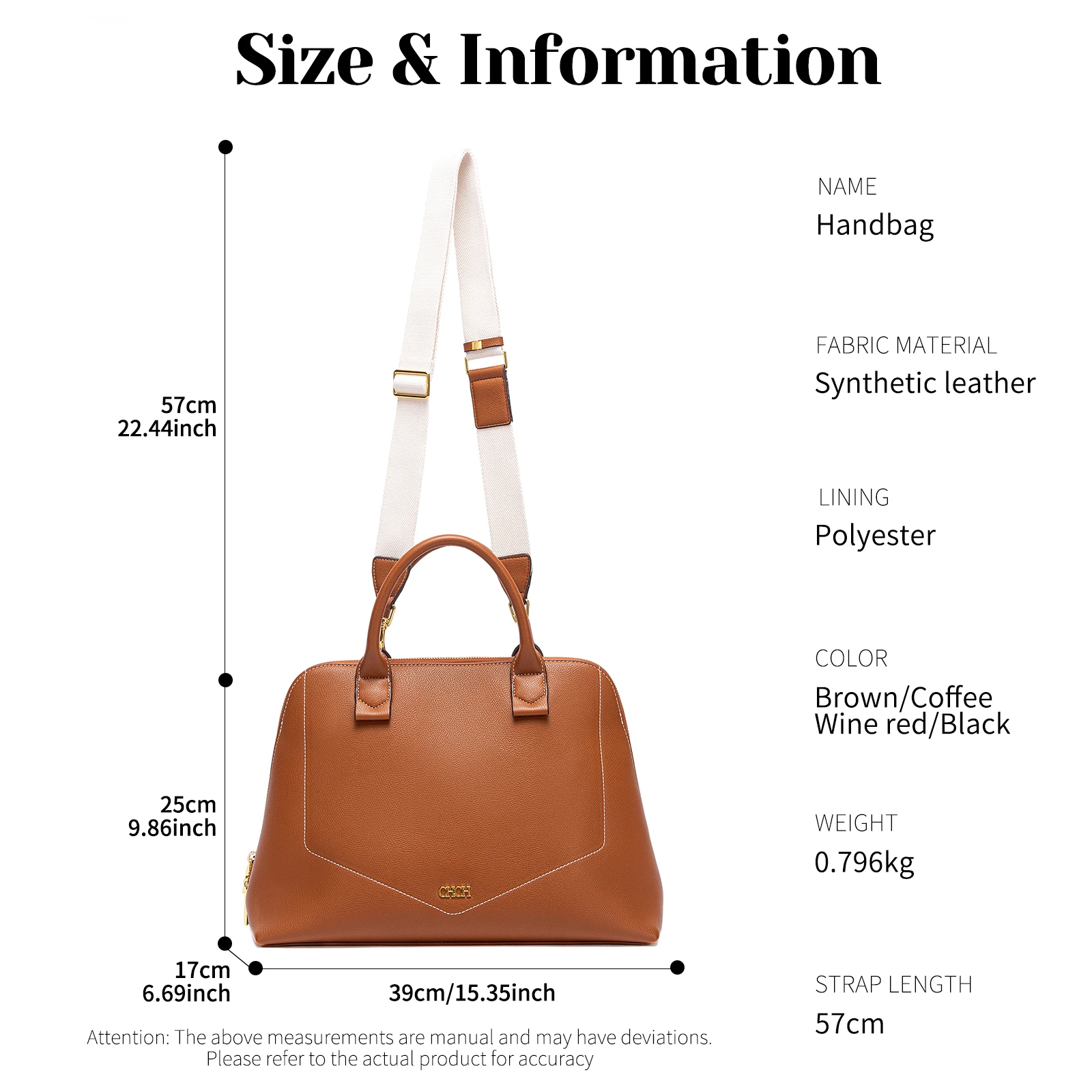 حقيبة كتف نسائية من CHCH، بتصميم جديد وعالي الجودة...