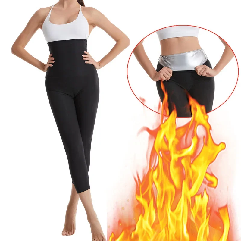 High-Waisted Full Coating Women's Trousers Push Up Slimming Leggings For Running Sweaty Gym Leggings Yoga Long Pants