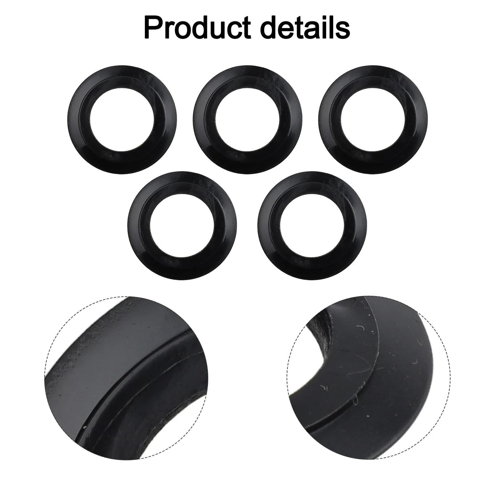 5 Stück Waschbecken-Ablaufstopfen-Dichtung – O-Ringe Aus Weichem PVC, Für 78-83 Mm Siebe, Konvexes Design