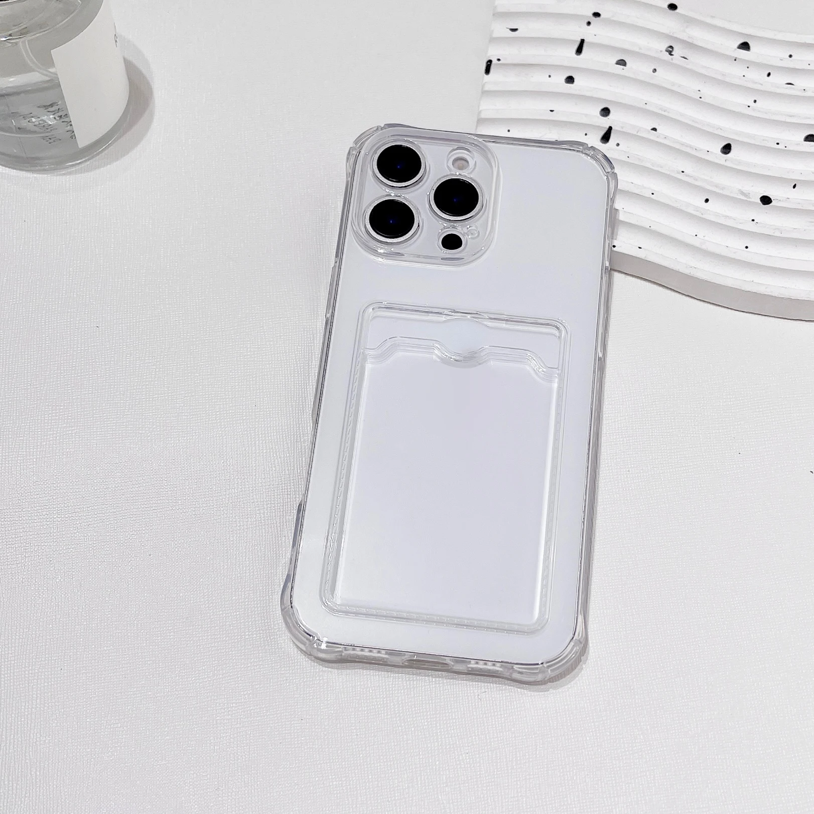 Clear Protective Case with ID and ATM Card Slot