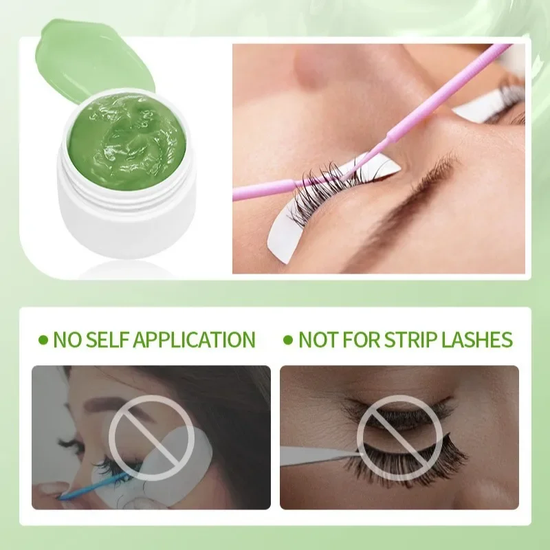 Eyelash Glue Remover Eyelash Glue Remover Cream Eyelash Makeup Tool Fragrancy Smell Eyelash Glue Remover 5g Fruit Flavour Removal Cream for Eyelash Extensions