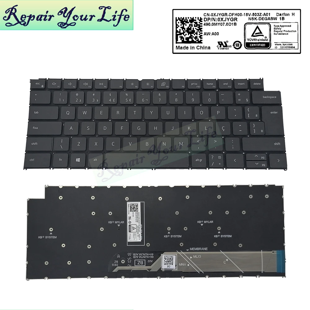 La Latin Br-Pt Tastiera Brasiliana Per Dell Inspiron 13 "5310 5320 14" 5410 5415 5418 5420 7415 7425 Tastiera Portoghese 0Xjygr