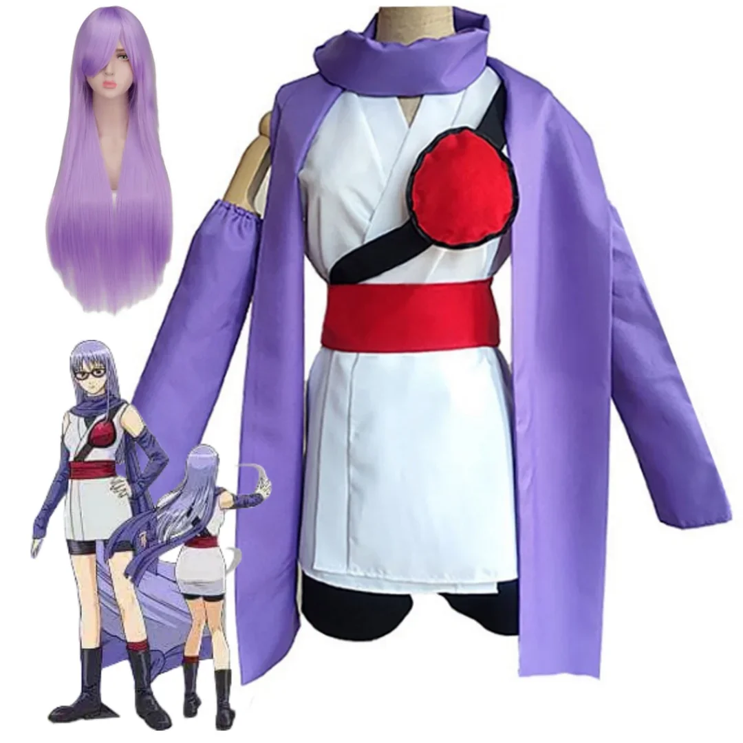 

Anime Gintama Sarutobi Ayame Cosplay Costume Wig Uniform Halloween Costumes