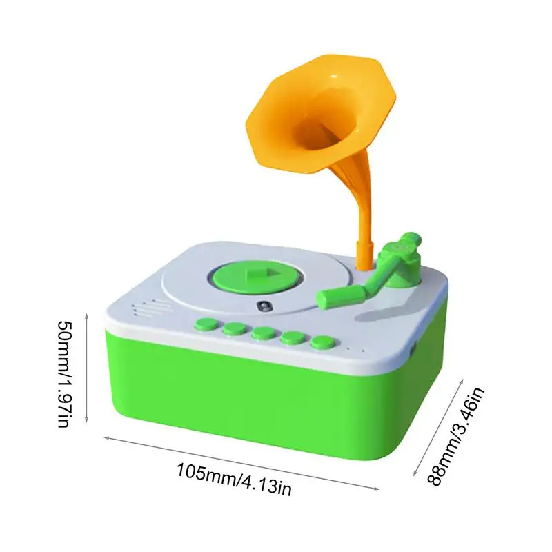 Children's Phonograph Story Music Player Music Box Storyteller Gramophone Sensory Storytelling Toys For 3 Years Boys Girls 6