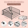 2Pcs New Flat Napkin Holder Metal Rustic Kitchen Napkin Holder Square Paper Dispensers with Adjustable Arm for Countertop Table 5