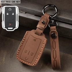 Premium Car Key Case Cover - Elegant Protection for Your Chevrolet and GMC Keys (Brown)