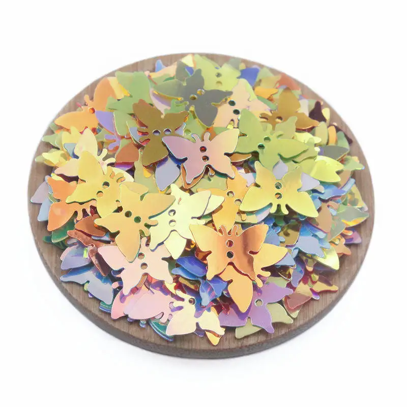 

300-1500Pcs Mixed Color Butterfly PVC Paillette Sewing Papillon Sequins Garment Accessories For Clothing Bag Crafts Decorative