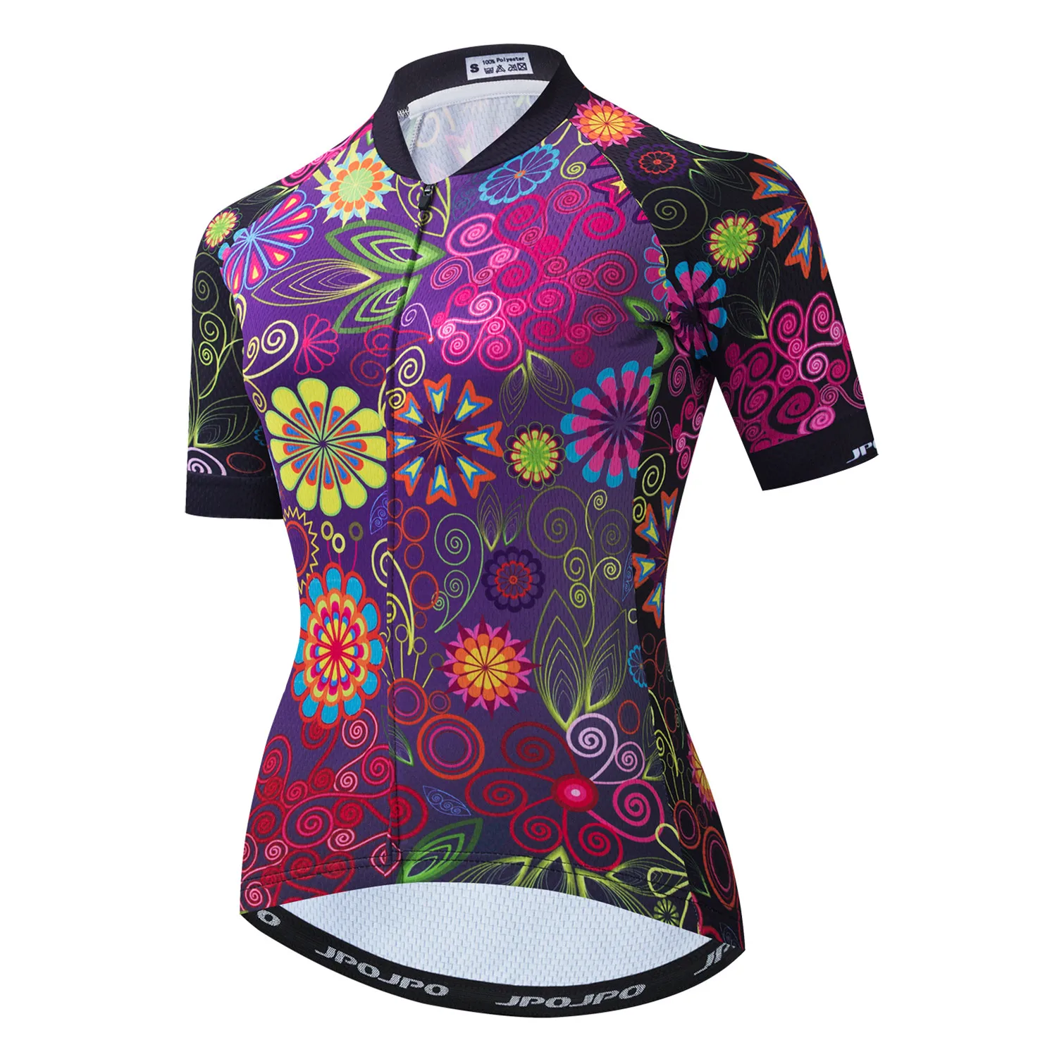 thumbnail image 1 of Camiseta de ciclismo para mujer, camiseta de ciclismo de montaña, ropa de montar, blusa de ciclista femenina de verano, ropa de ciclismo de carreras para mujer, azul y rojo, 1 of 5