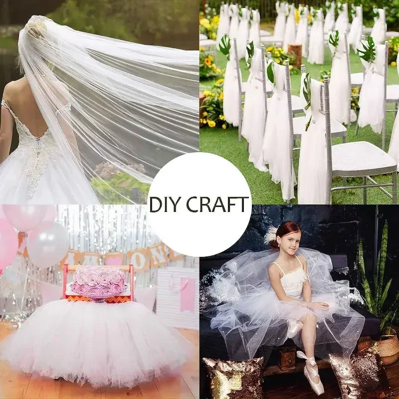 Tulle Roll Upgrade Large 12" x 100 Yards (300ft)（30cm X 91M) for Tutu Bow Birthday Party Wedding Decorations DIY 30CM*91M