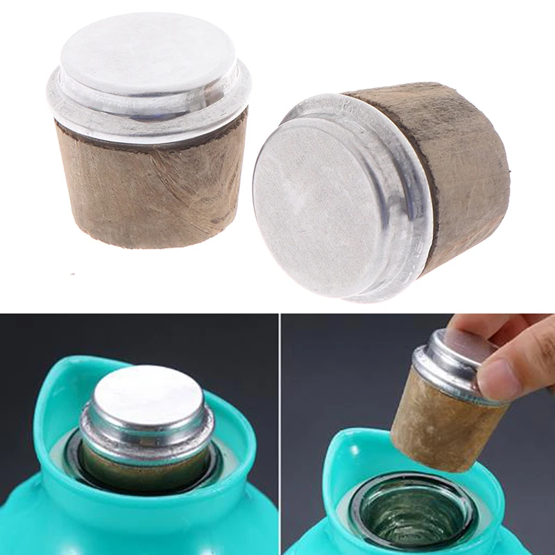 40mm Bottom Diameter Wooden Thermos Cork Cap Stopper Water Bottle Parts 2 Piece Good Quality Anti Aging Non-toxic Tasteless New