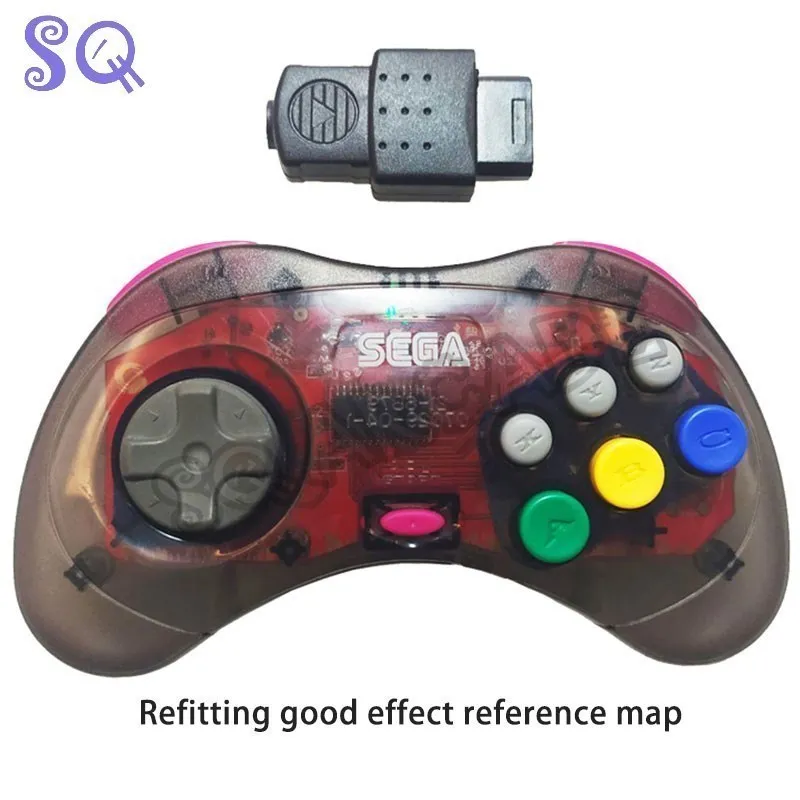 retro-bit SEGA Saturn® 8-Button Wired to Wireless Retrofit Pad Arcade Pad 2.4GHz Wireless State Grey Bluetooth игровая мышь pulsar xlite wireless v2 competition retro gray