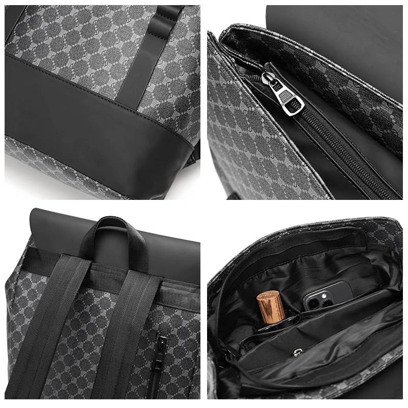 Business Men's Shoulder Backpack for Laptop and Files