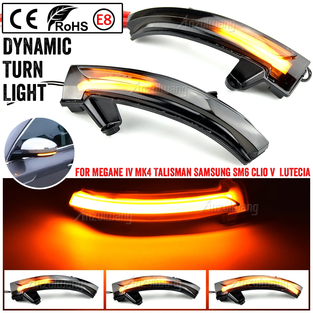 Dynamic Blinker Led Per Renault Megane 4 Iv Talisman Clio 5 V Indicatore Di Direzione Indicatore Di Direzione Specchietto Laterale