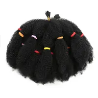 Afro crépus cheveux 12 pouces synthétique pré étiré Afro crépus torsion cheveux Afro tressage cheveux crépus torsion Crochet tresses 3