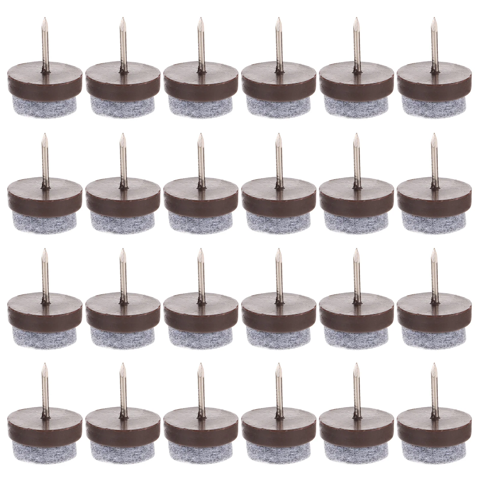 

60 Pcs Protector Chairs Legs Furniture Felt Feet Chair Pads Tables and Chairs Board Glides Screw in Plastic Nail-on Anti-sliding