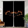 B-Batmans Tulle for Bedroom Shades Window Curtain for Room 2 Panel Halloween Decoration Anti-mosquito Curtains Partition Living 1