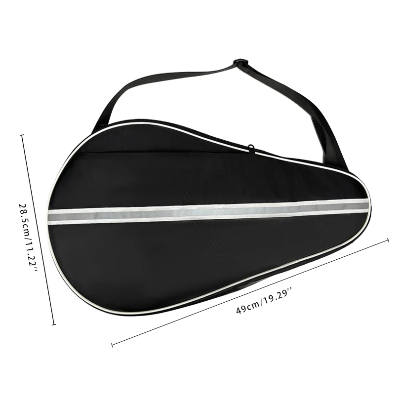 Reflective Padel Racket Bag Paddle Tennis Racket Cover Waterproof Portable Outdoor Sports Padel Racket Protective Case