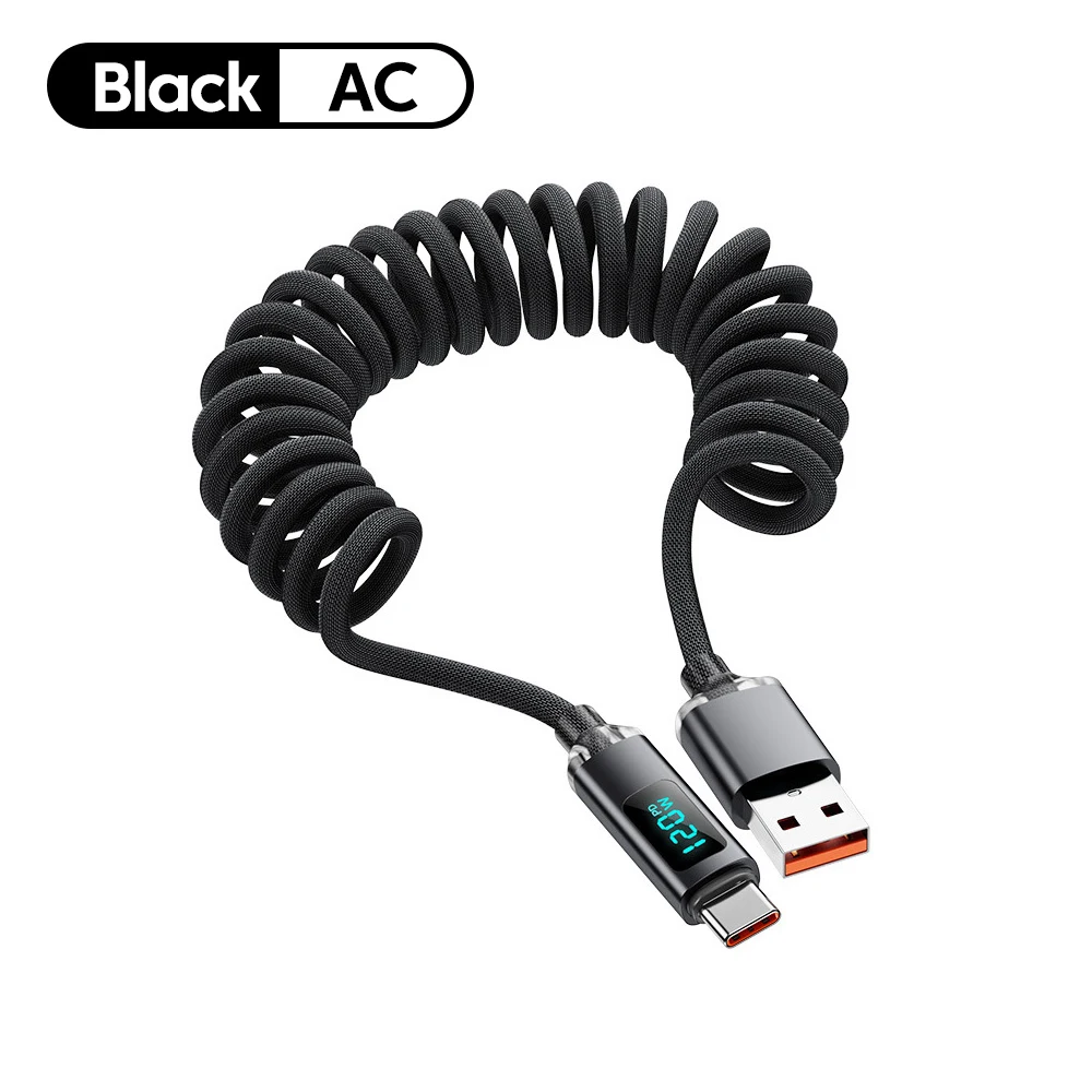 High-Power Digital Display USB-C Fast Charging Cable