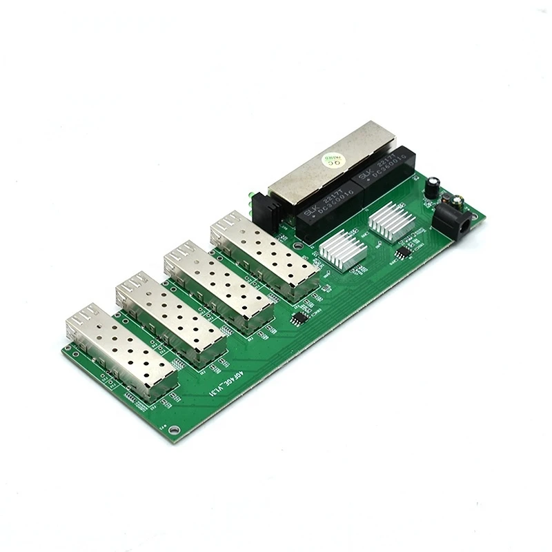 4F4E Gigabit Ethernet Switch Fiber Optical switch 4*SFP Port 4RJ45 10/100/1000M PCB board