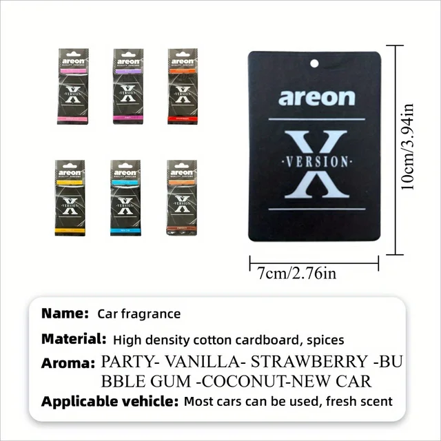 Our High-Quality [Shape X] car air fresheners, which can be used as decorations for car rearview mirrors, are available in sets 2
