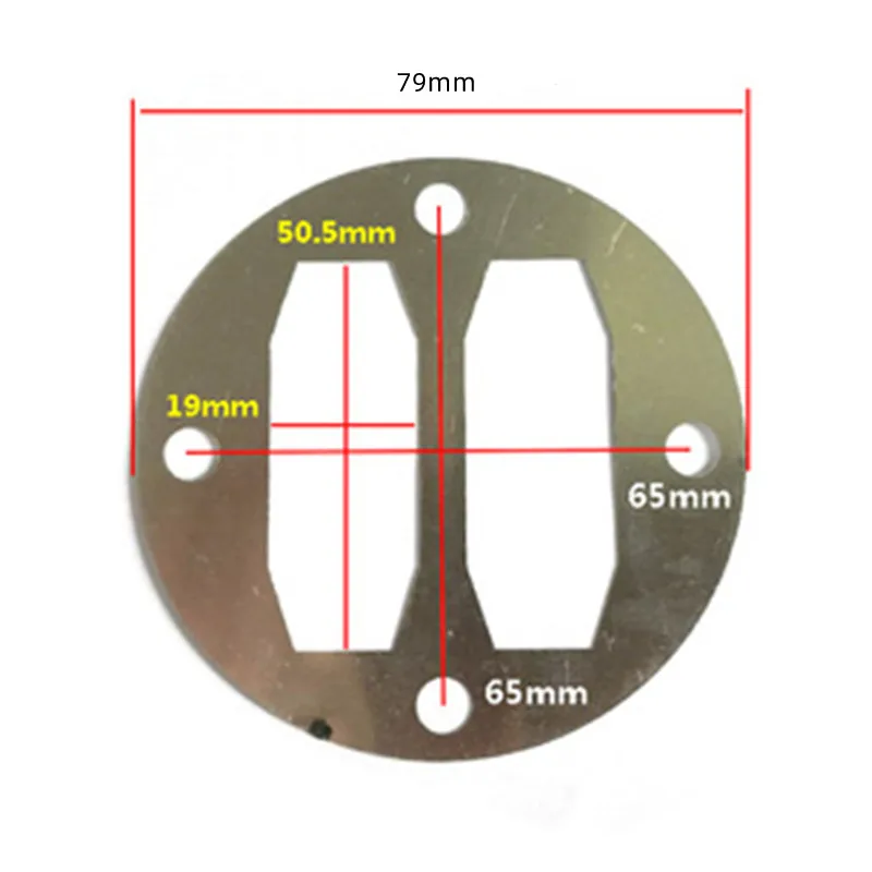 2Pieces/Lot Aluminum Round Air Compressor Pump - Cylinder Head Gasket no fuel mute air compressor woodworking spray paint small piston air pump all copper motor large bore cooling holes compressor