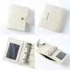 Moterm Regular A9 Size Rings Planner Croc Grain Cowhide 3-hole Mini Rings Notebook with 19MM Rings Organizer Journey Diary 3